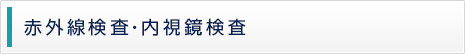 赤外線検査・内視鏡検査